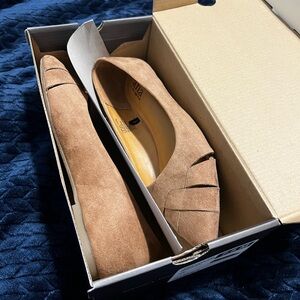 a.n.a Tan Suede Women's Flats